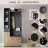 Ensemble vestiaire Merax 7 en 1, vestiaire compact avec Voir les images du produit 9