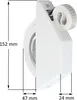 2 x INOVATEC Rollladen Halbeinlass Gurtwickler weiß Mini 5 Produktbild-Vorschau 2