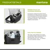 Mantona Cool Bag Taška na fotoaparát Černá Bílá Náhled obrázku produktu 4
