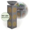 EASYmaxx LED-Dekosäule Beton-Optik mit Pflanzschale Mandala Produktbild-Vorschau 1
