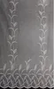 Jacquard Blumenfensterstore "Ranke" weiß mit Faltenband - Produktbild-Vorschau 2