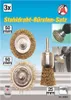 KRAFTMANN 50903 Drahtbürstensatz für Bohrmaschinen, 3-tlg. Produktbild-Vorschau 5