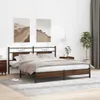 vidaXL Rám postele bez matrace hnědý dub 160x200 cm Náhled obrázku produktu 3