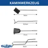 DanDiBo Set caminetto moderno nero 5 pezzi 96572 Set Anteprima dell’immagine prodotto 3
