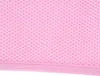 A close-up view of a pink, mesh-like fabric with a stitched hem. Produktbild-Vorschau