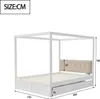 Letto a baldacchino Sweiko 140x200 cm con ampi cassetti e Anteprima dell’immagine prodotto 13