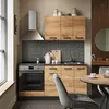A modern kitchen setting with wooden cabinets and appliances. Náhled obrázku produktu