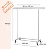 A diagram showing the dimensions of a clothing rack. Podgląd zdjęcia produktu