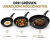 Bratpfannen-Set 3-teilig, Pfannenset 20/24/28 cm – Produktbild-Vorschau 2