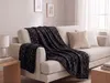 BELIANI Kuscheldecke Schwarz Polyester Stoff 130 x 180 cm Produktbild-Vorschau 4