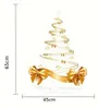 GKA XL Fensterbild goldener Weihnachtsbaum mit Sternen und Produktbild-Vorschau 5