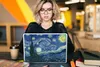 MuchoWow® Laptop Aufkleber Sticker Cover Sternennacht - Produktbild-Vorschau 5