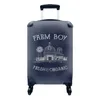 MuchoWow® Koffer Handgepäck Trolley Rollkoffer Kleine Produktbild-Vorschau 1