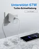 USB C Ladegerät, Netzteil Stecker, Ladestecker, 67W Produktbild-Vorschau 4