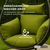 HOMESCAPES Hängesessel-Kissen Outdoor grün mit Kopfstütze, Produktbild-Vorschau 3