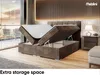 MEBLINI Boxspringbett mit Bettkasten - Gepolstert Produktbild-Vorschau 5