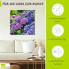 ARTland Leinwandbild Hortensien im Garten Größe: 30x30 cm Produktbild-Vorschau 2