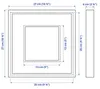 SANNAHED Ikea Passepartout Bilderrahmen, schwarz, 25x25 cm Produktbild-Vorschau 3