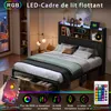 Doppelbett mit Stauraum 140x200cm, USB-Anschluss, Produktbild-Vorschau 3