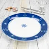 Ahoi sada 6 talířů námořní talíře velké porcelánové 6 osob Náhled obrázku produktu 3