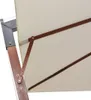 vidaXL Svetelný dáždnik 300x300 cm drevená tyč biela Náhľad obrázku produktu 5