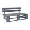 Outdoor-Mittelsofa Paletten Imprägniertes Kiefernholz Grau Produktbild-Vorschau 10