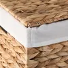 CALICOSY - Panier à linge étroit avec couvercle en jacinthe Voir les images du produit 5