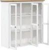 vidaXL Vysoká doska BODO bielo-hnedá 115,5x43x200,5 cm Náhľad obrázku produktu 5