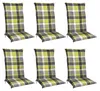 Beautissu Set di 6 cuscini per sedie con schienale alto Anteprima dell’immagine prodotto 1