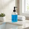 Vilde | Distributeur de savon en verre - Transparent - 400 Voir les images du produit 6