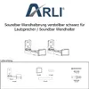 ARLI Universal Soundbar Wandhalterung verstellbar schwarz Produktbild-Vorschau 15