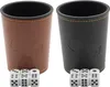 2 Würfelbecher 12 Würfel Knobelbecher Lederwürfelbecher Produktbild-Vorschau 2