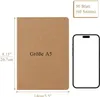 Notizbuch A5 kariert, 12 Stück Kraft Cover Notizheft mit 36 Produktbild-Vorschau 2