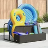 vidaXL Contenitore per piscina nero 110x100x57 cm Poly Anteprima dell’immagine prodotto 3