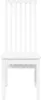 A white wooden chair is shown from the front against a white background. Anteprima dell’immagine prodotto