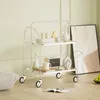 Carrello servitore pieghevole a 2 ripiani, carrello da Anteprima dell’immagine prodotto 11