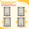 Barrière de sécurité pour chien PawHut, 76-104 cm, barrière Voir les images du produit 4