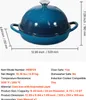 VEVOR Cocotte en fonte émaillée, 4,73 L Dutch Oven pour Voir les images du produit 7