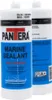 Two bottles of marine sealant are shown against a white background. Voir les images du produit