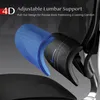 Close-up of an ergonomic office chair's lumbar support feature. Produktbild-Vorschau