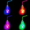 8er Set LED RGB Partyglas Birne mit Deckel und Strohhalm Produktbild-Vorschau 3