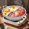 28 x 7cm Hot Pot en acier inoxydable avec diviseur, Set de Voir les images du produit 1