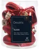 Rote Herz-Christbaumkugeln, 12er-Set, 4,5 cm Produktbild-Vorschau 4