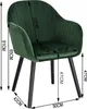 WOLTU 2er-Set Esszimmerstuhl, Sessel, Polsterstuhl mit Produktbild-Vorschau 6