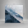 Bild auf Leinwand - Leinwandbild - Einteilig - Berge Nebel Produktbild-Vorschau 3