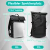 Rucksack 33L Wasserdichte Laptop Rucksack Herren Damen 15,6 Produktbild-Vorschau 2