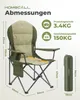 Campingstuhl faltbar Hochlehner – gepolsterter Produktbild-Vorschau 2