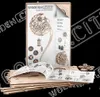 A product shot of a wooden mechanical model kit, showing the box and unassembled parts. Voir les images du produit