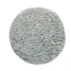 A round, fluffy, gray rug. Produktbild-Vorschau