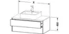 Waschtischunterbau XSQUARE 400x800x548mm flannel grey Produktbild-Vorschau 3